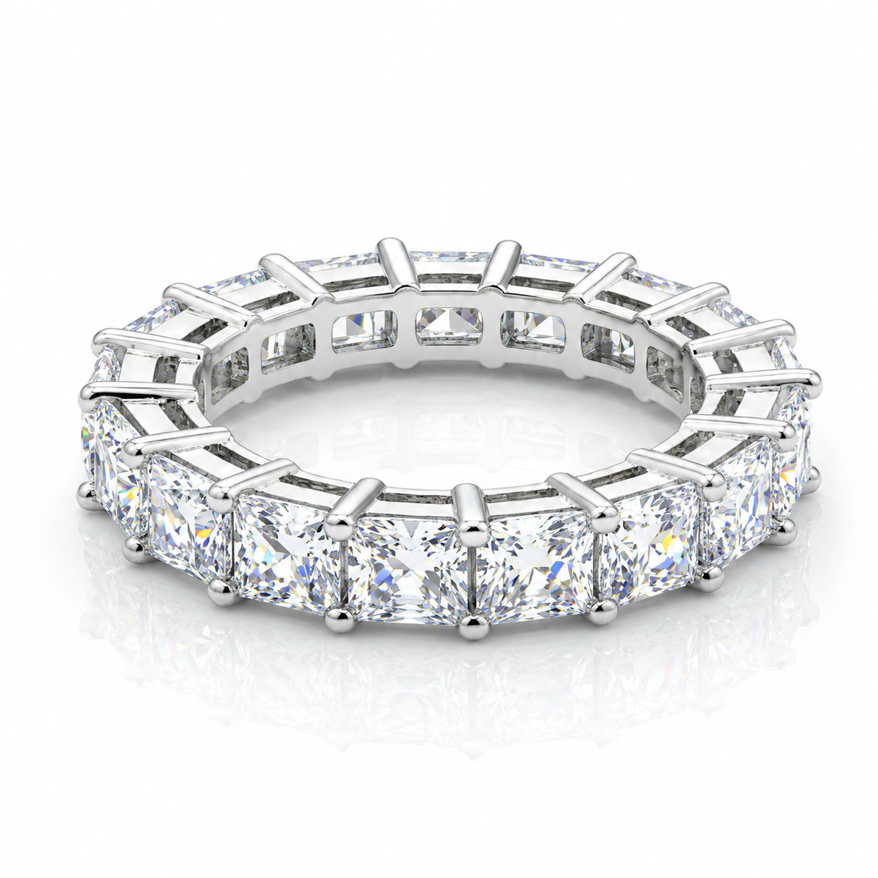 Moissanite Square Cuts Ring S925