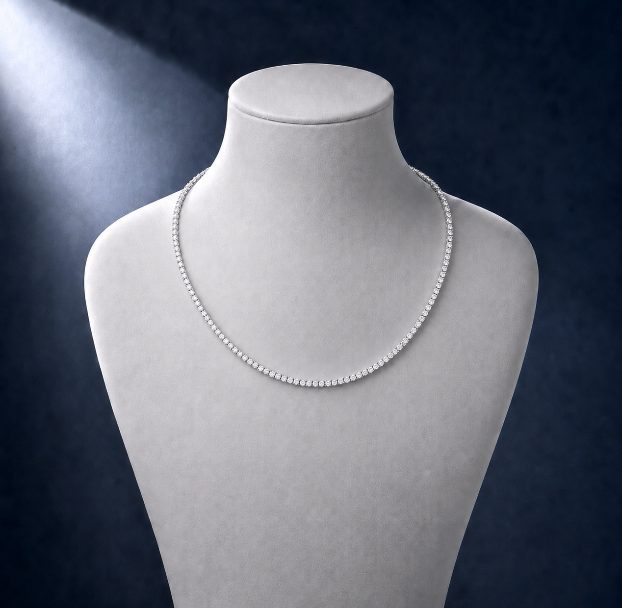 925 Silver Moissanite 5mm Tennis Chain