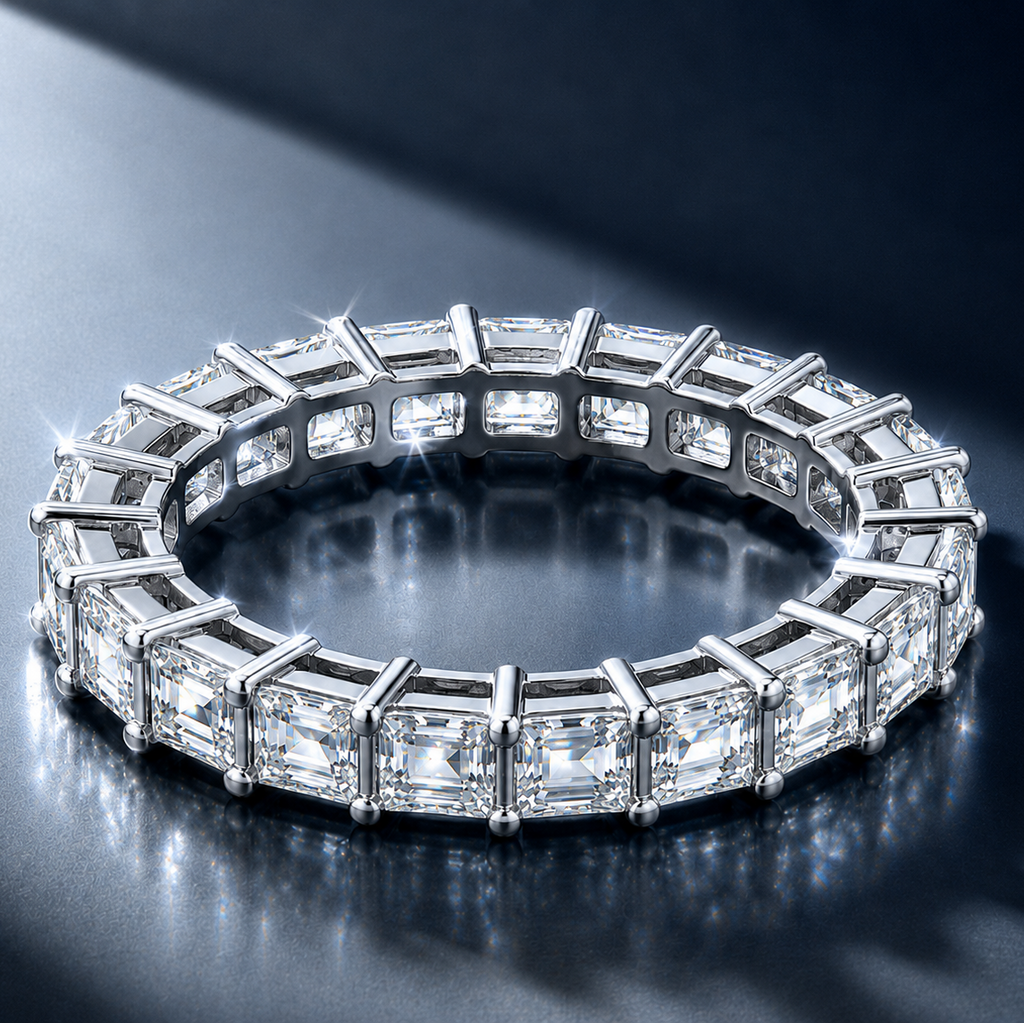 Moissanite Square Cuts Ring S925