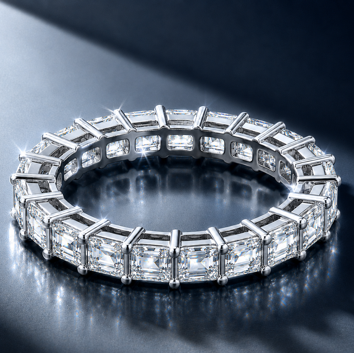 Moissanite Square Cuts Ring S925