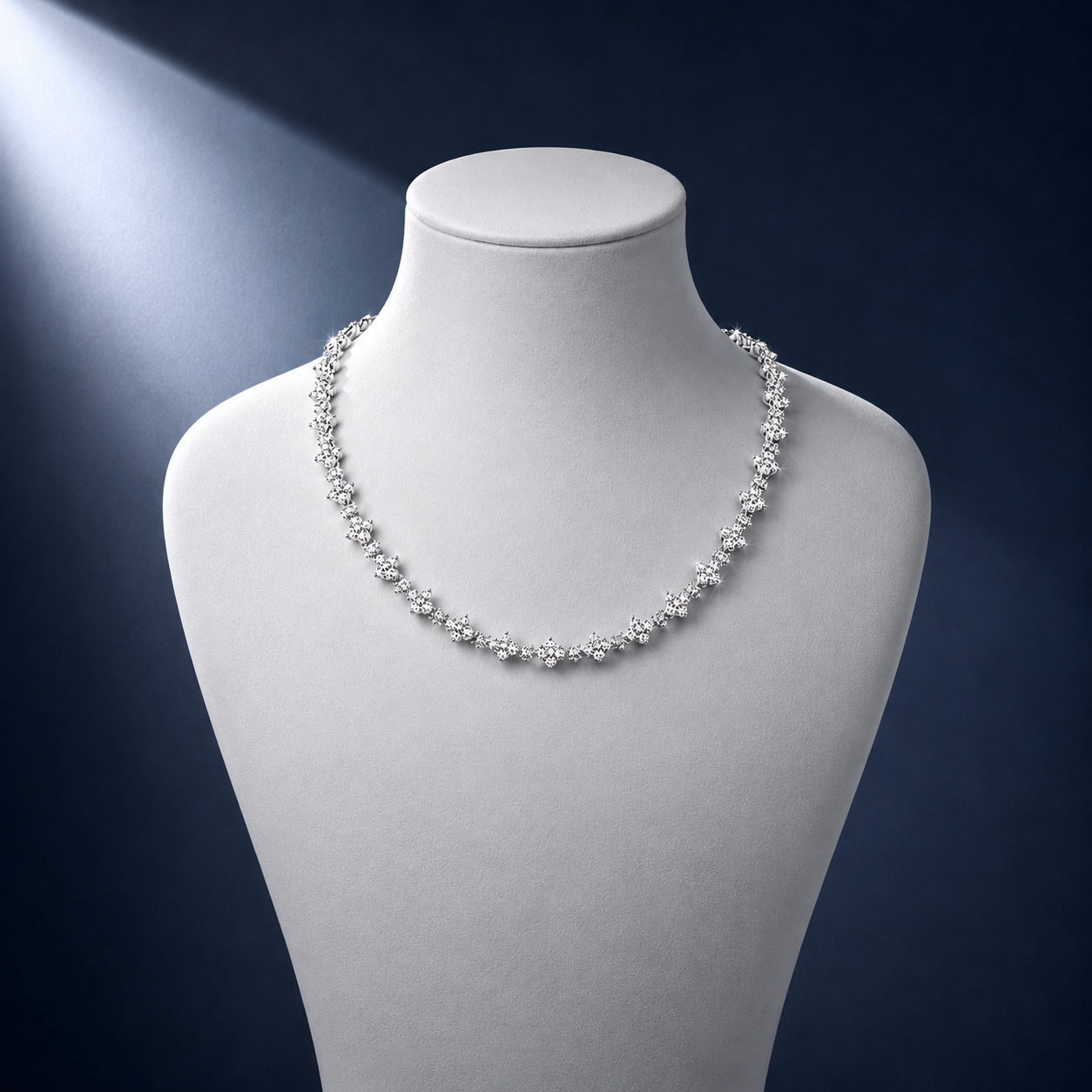 Moissanite Cross Star Tennis Chain