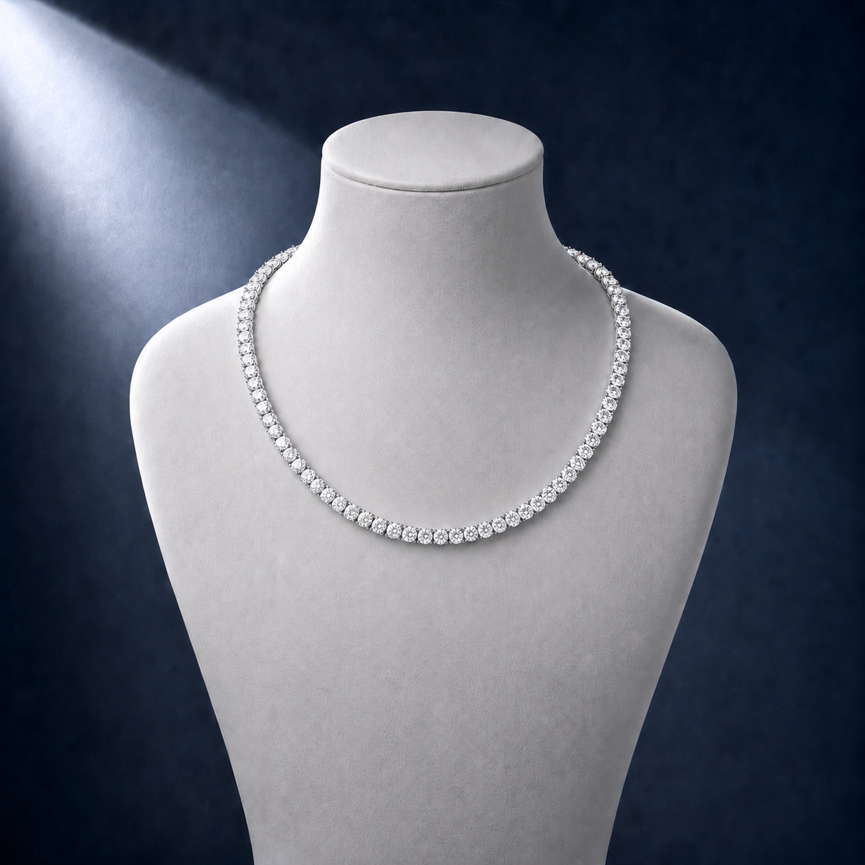925 Silver Moissanite 5mm Tennis Chain