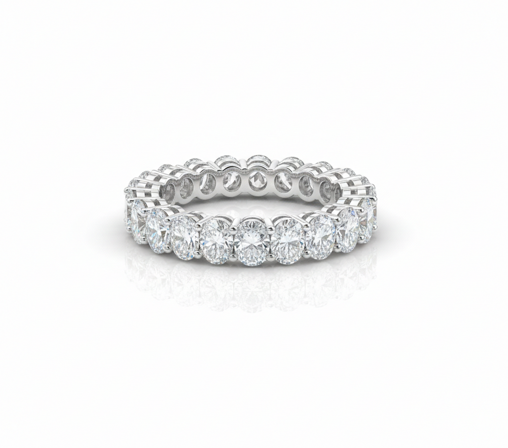 Moissanite Oval Cuts Ring S925