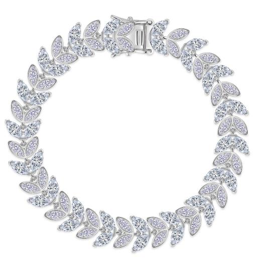 925 Silver Moissanite Cuban Link Bracelet | MYL15810