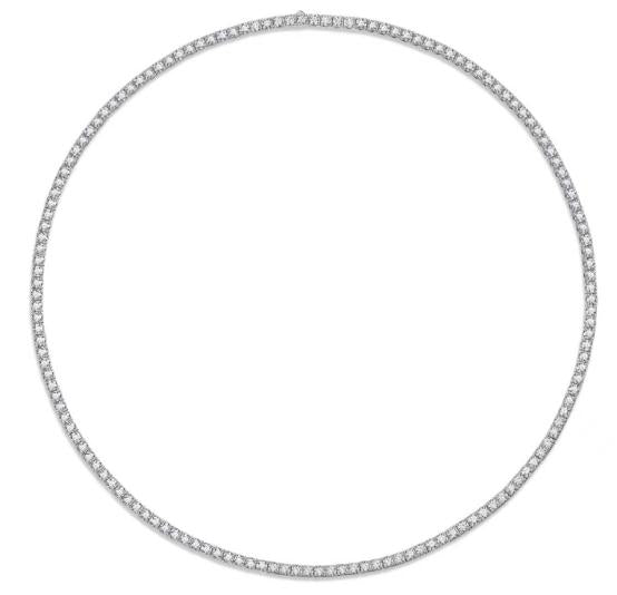 925 Silver Moissanite 5mm Tennis Chain